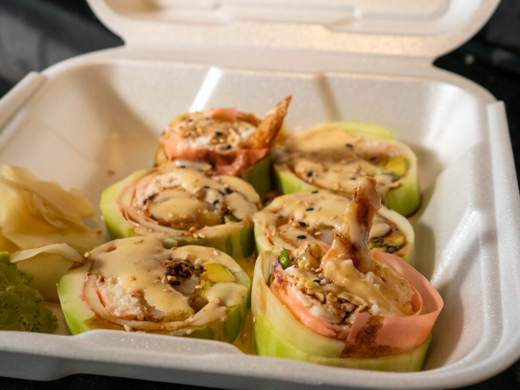 Sushi N Pop Cucumber Roll in To go box